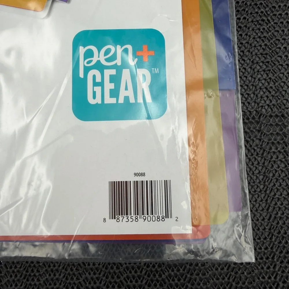 Pen+Gear Wide Ruled Filler Paper 3pk & 5-Tab Plastic Dividers 2pk Bundle 1129